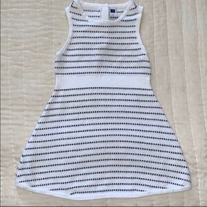 Janie and Jack Blue and White Halter A-Line Dress